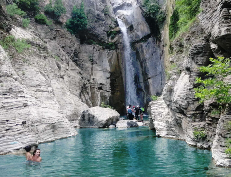Canyoning at Manikia in Evia